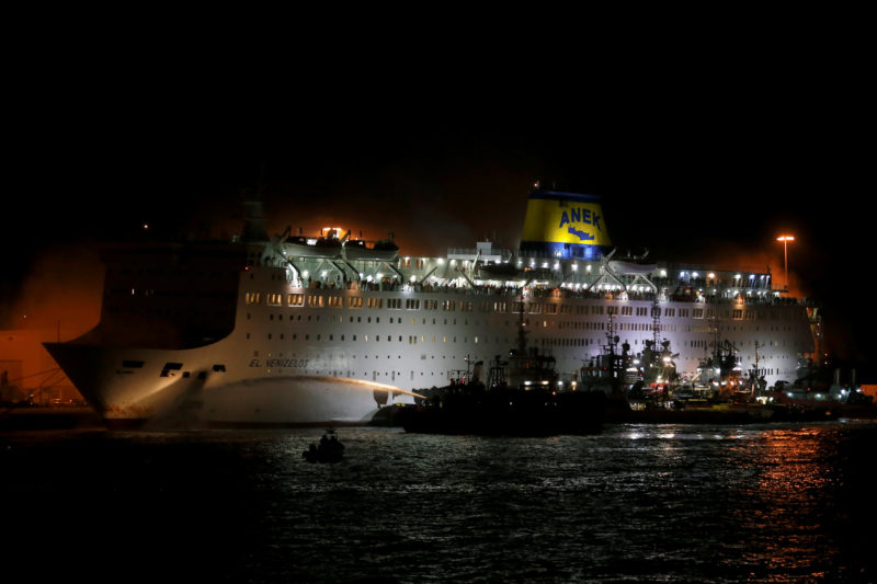 Fire at the Eleftherios Venizelos ferry