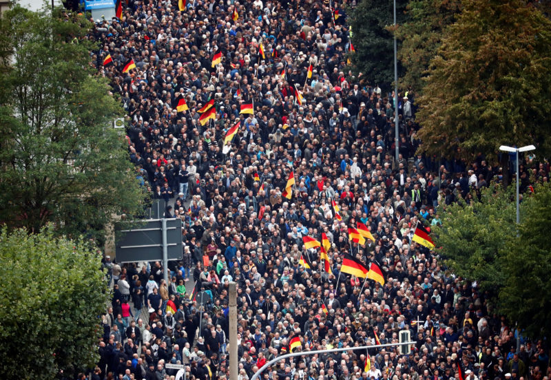 Demonstrations following the killing of a man in Chemnitz