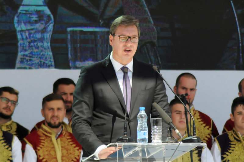Serbian President Aleksandar Vucic visits Kosovo