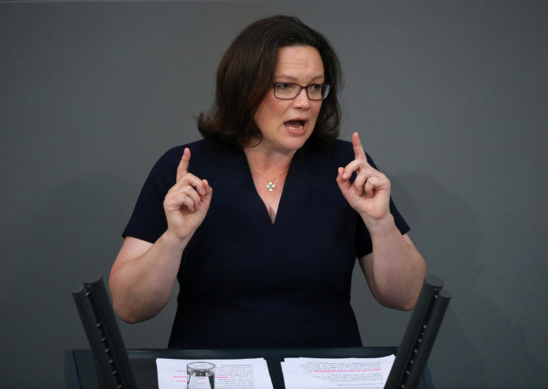 FILE PHOTO: Budget debate at the lower house of parliament Bundestag in Berlin