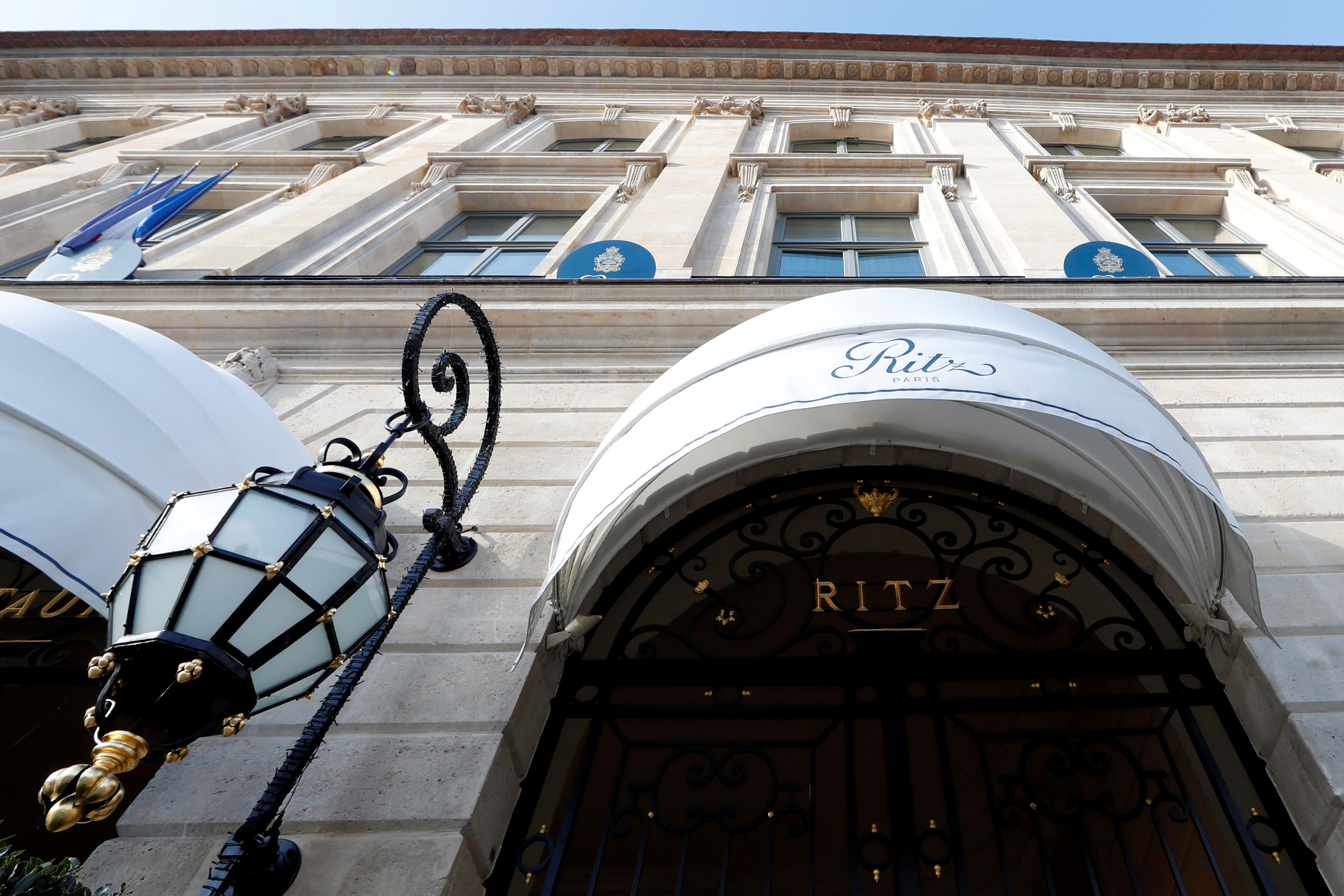 FILE PHOTO: The luxury Ritz Paris hotel is pictured in the Place Vendome in Paris