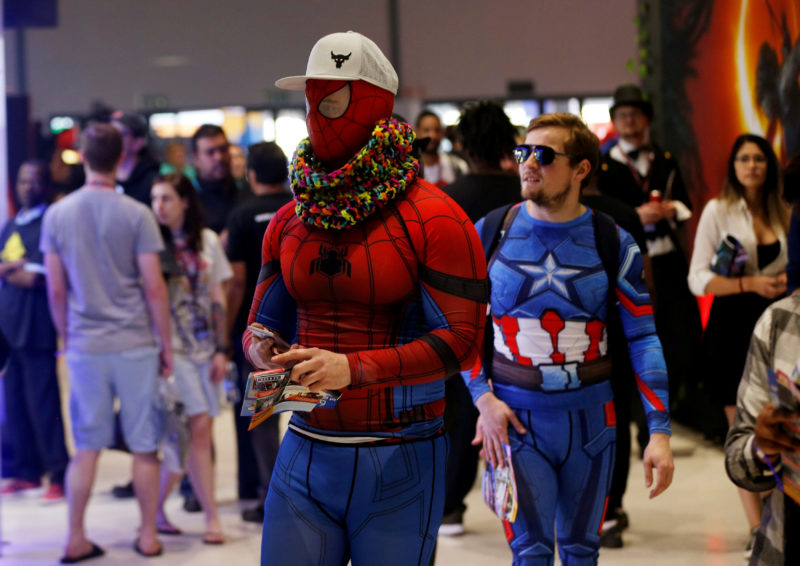 Cosplayers attend the international Comic Con at Kyalami race course in Johannesburg