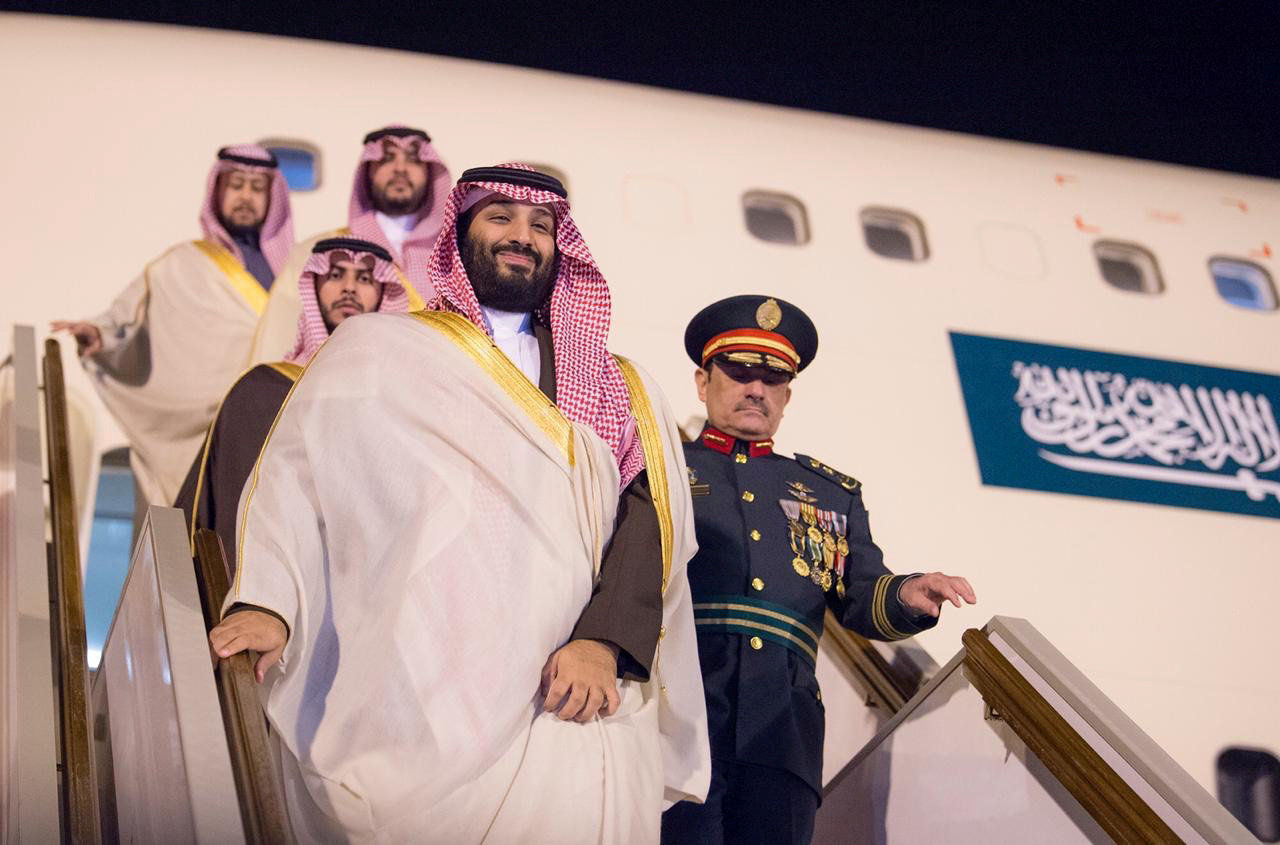 FILE PHOTO: Saudi Arabia's Crown Prince Mohammed bin Salman arrives in Algiers