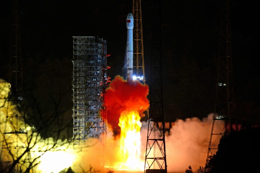 Long March-3B rocket carrying Chang'e 4 lunar probe takes off from the Xichang Satellite Launch Center