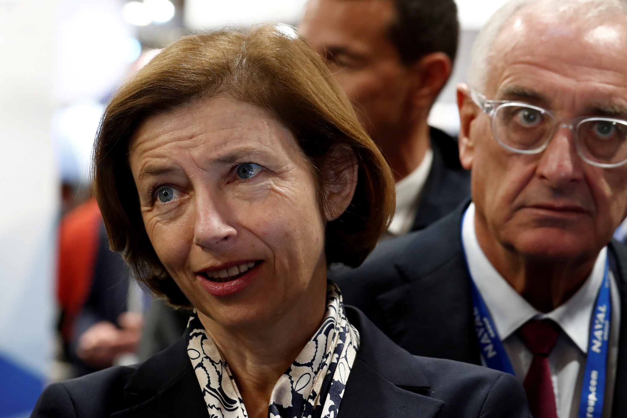 FILE PHOTO: French Defence Minister Florence Parly visits Euronaval, the world naval defence exhibition in Le Bourget near Paris