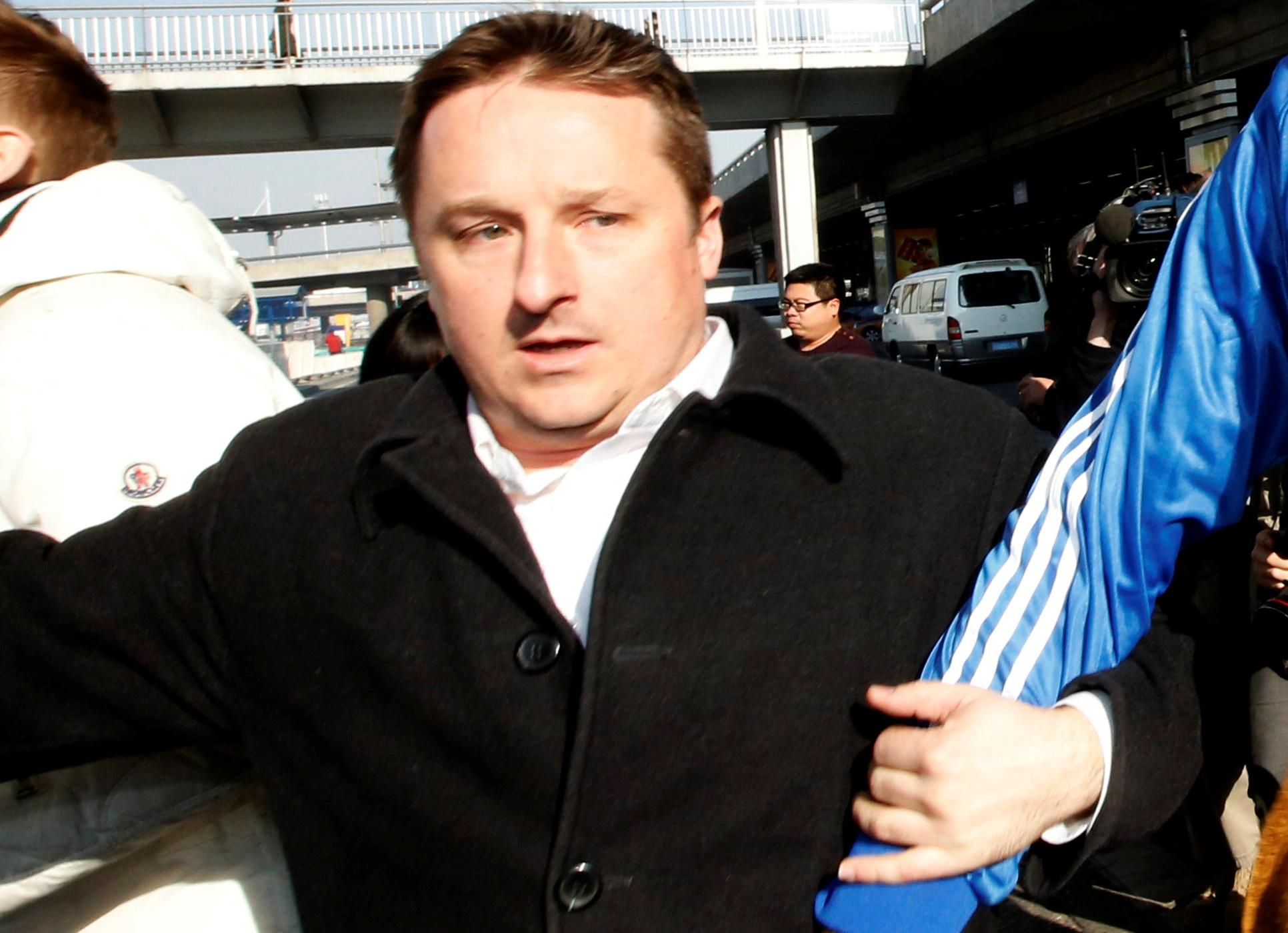 FILE PHOTO: Canadian businessman Michael Spavor arrives at Beijing Capital International Airport