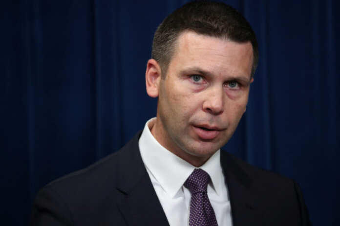 Customs and Border Protection Commissioner McAleenan addresses news conference in Washington