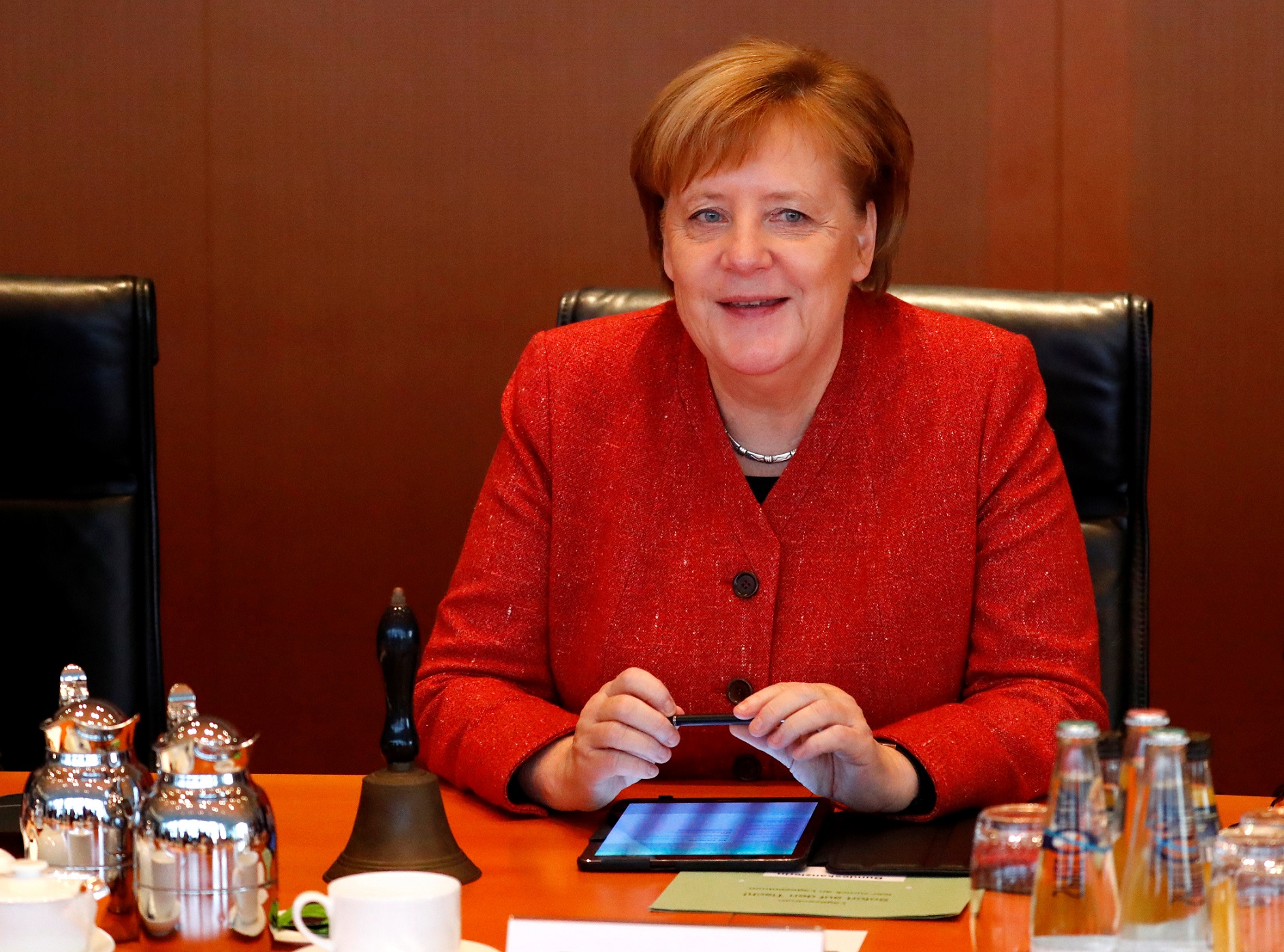 Weekly cabinet meeting in Berlin