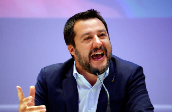 Salvini launches the start of his campaign for the European elections, in Milan