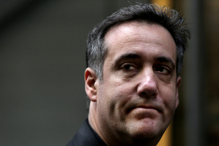 FILE PHOTO: Michael Cohen, the former lawyer for U.S. President Donald Trump, walks to his apartment in Manhattan in New York