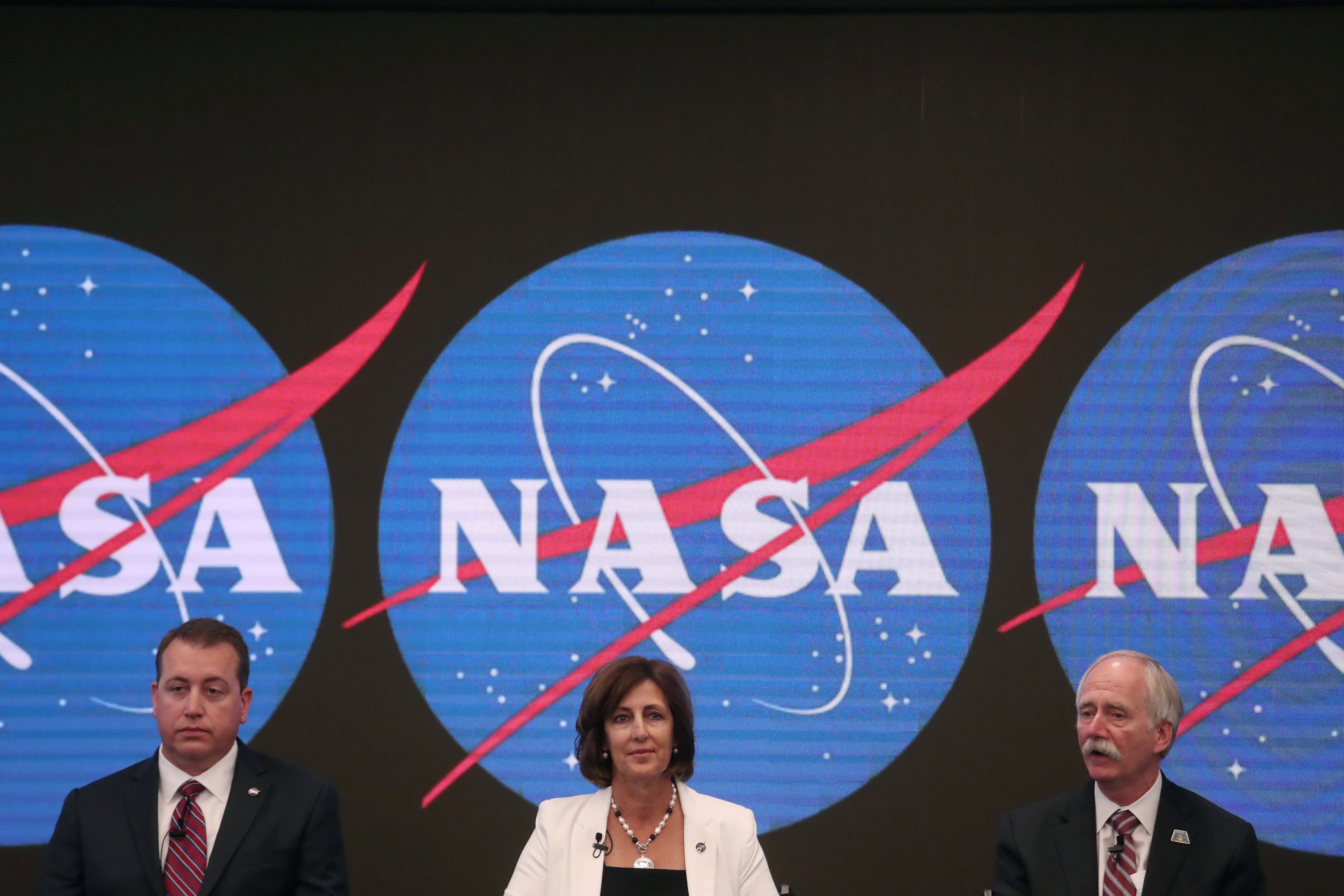 News conference announcing that NASA is opening the International Space Station for commercial business in New York City