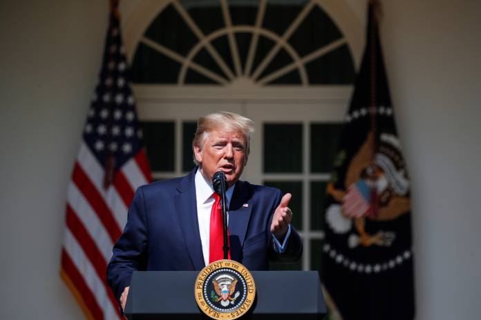 U.S. President Donald Trump participates in signing ceremony for the September 11th Victim Compensation Fund Act at the White House in Washington