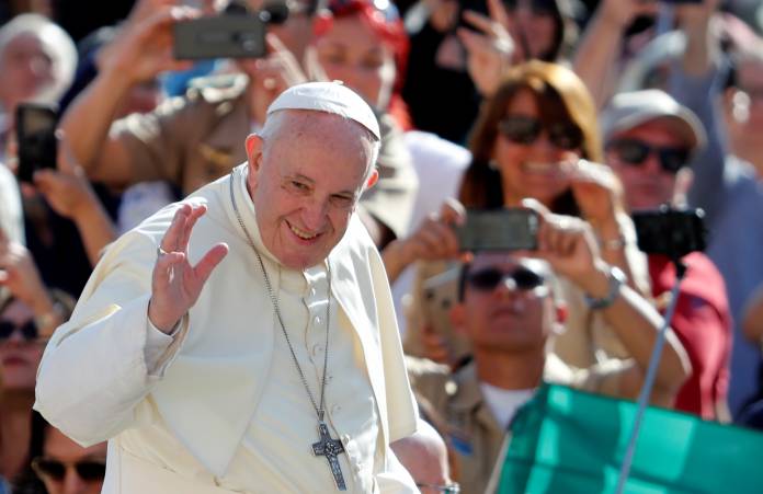Pope Francis holds weekly audience at the Vatican