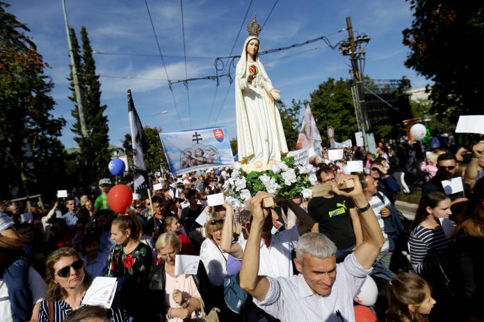 Slovakia's anti-abortion protest takes place in Bratislava