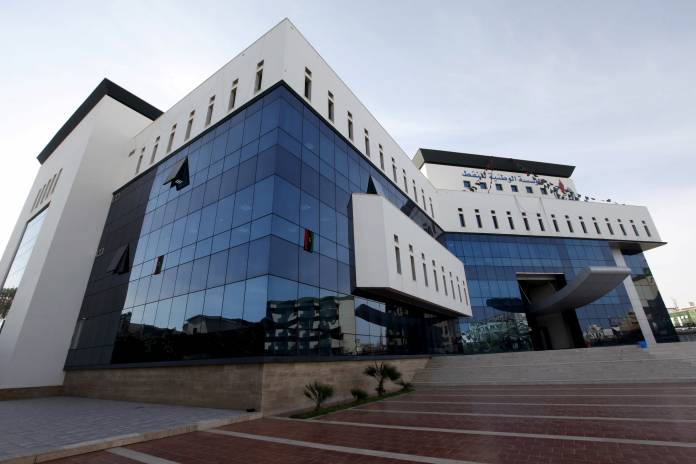FILE PHOTO: The building housing Libya's oil state energy firm, the National Oil Corporation (NOC), is seen in Tripoli, Libya