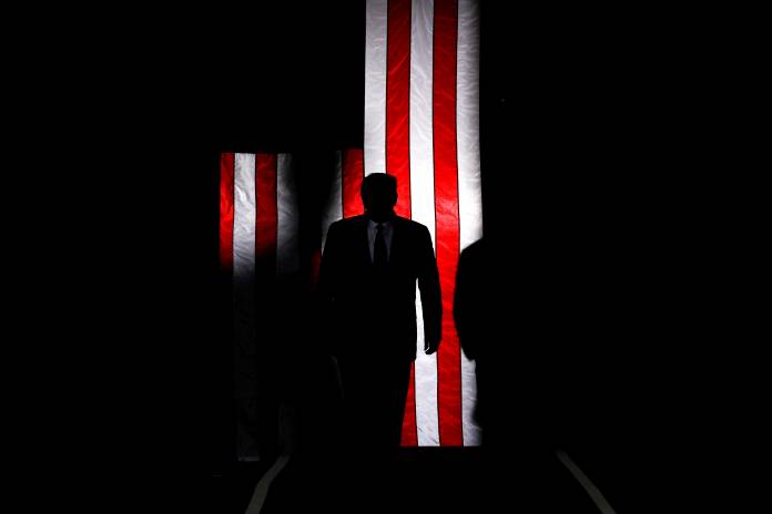 FILE PHOTO: U.S. President Donald Trump hosts a Keep America Great rally at the Santa Ana Star Center in Rio Rancho, New Mexico,