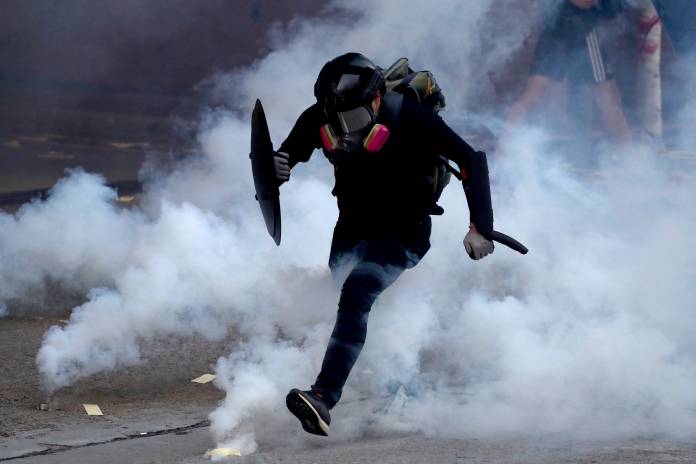 Protests as Hong Kong marks the 70th anniversary of the founding of the People's Republic of China