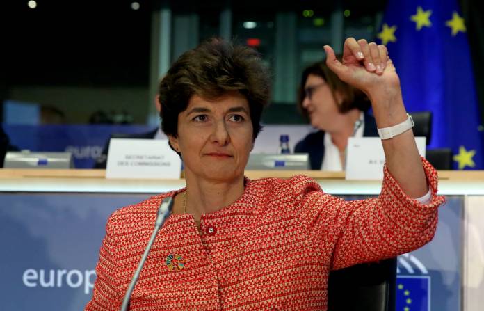 European Internal Market Commissioner-designate Sylvie Goulard of France attends her hearing before the European Parliament in Brussels