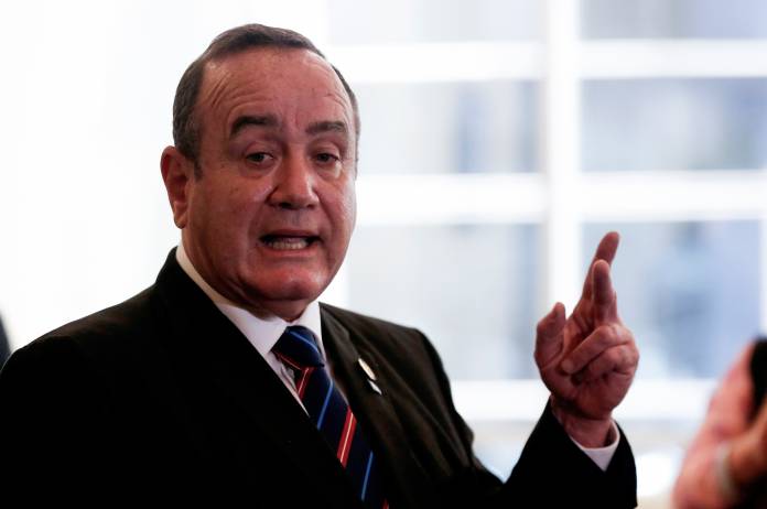 Guatemala's President-elect Alejandro Giammattei, speaks during a news conference in Guatemala City