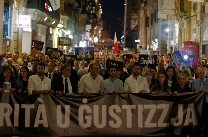 2nd anniversary of assassination of journalist Daphne Caruana Galizia