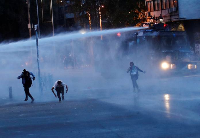 Protest against Chile's government in Santiago