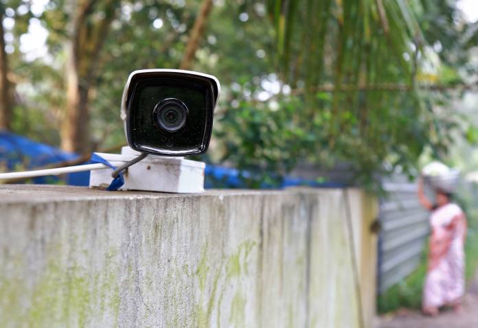 CCTV camera is pictured at Vaikom