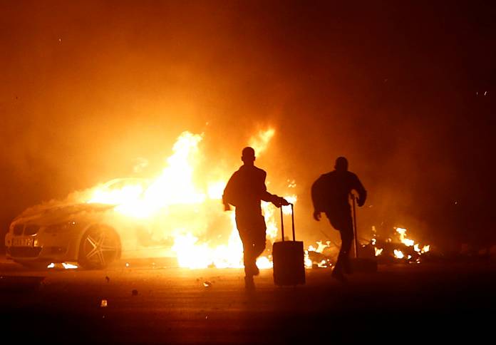 Riots at Hal Far Open Centre in Malta