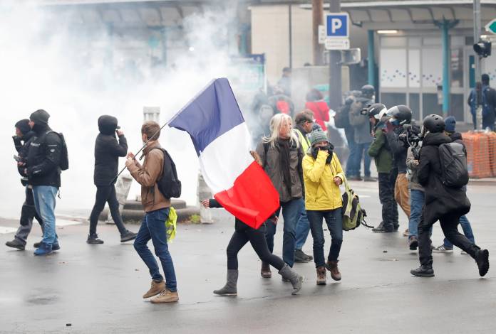 Demonstration marking the first anniversary of the