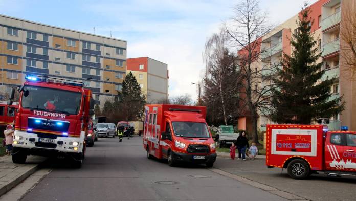 Explosion in an apartment block in the eastern German city of Blankenburg