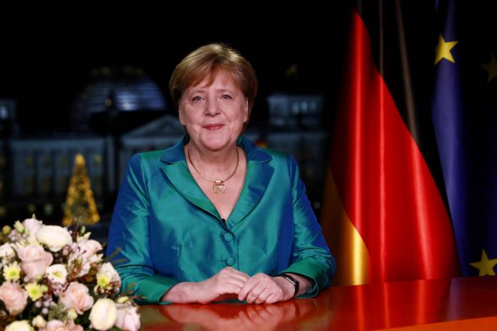 German Chancellor Merkel gives New Year's address