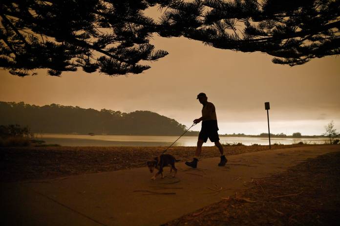 Bushfires in Narooma, Australia