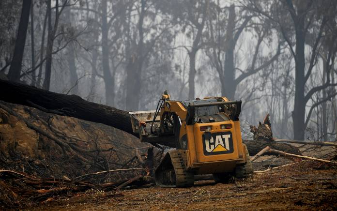 Bushfires in Eden, Australia