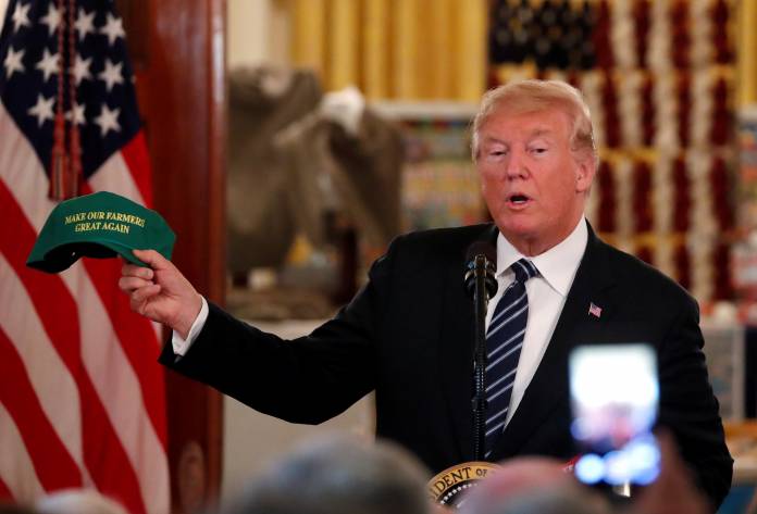 FILE PHOTO: U.S. President Trump hosts White House showcase of American-made products in Washington