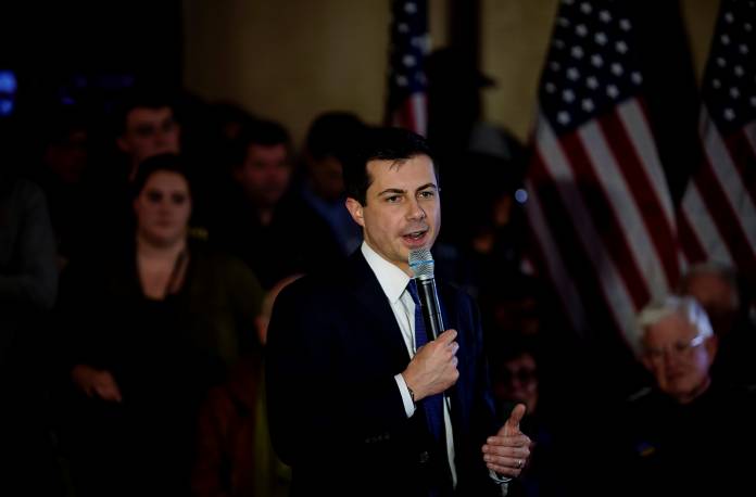 Pete Buttigieg, Democratic presidential candidate and former South Bend, Indiana mayor attends campaign event in Merrimack