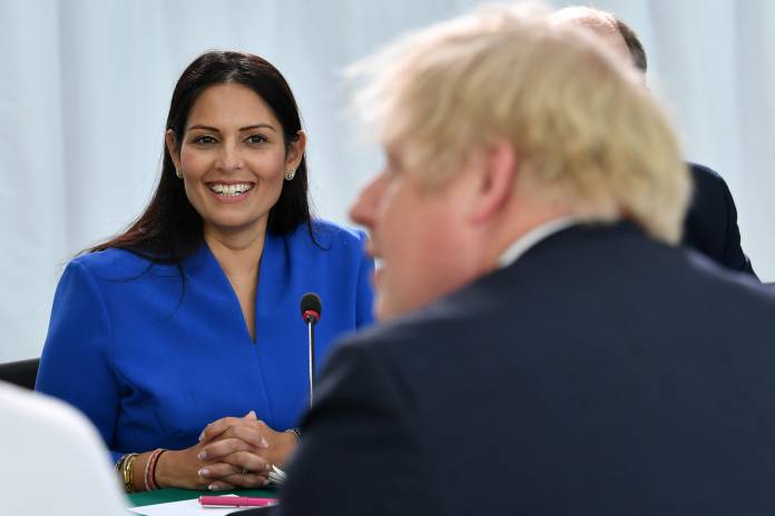 FILE PHOTO: Britain's Prime Minister Boris Johnson visits Sunderland