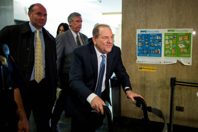 Film producer Weinstein arrives at New York Criminal Courtroom during his ongoing sexual assault trial in the Manhattan borough of New York City, New York