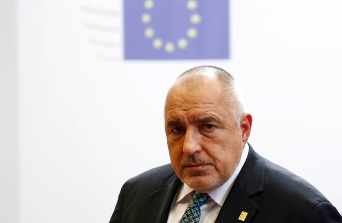 FILE PHOTO: Bulgarian Prime Minister Boyko Borissov at the EU leaders summit in Brussels FILE PHOTO: Bulgarian Prime Minister Boyko Borissov at the EU leaders summit in Brussels