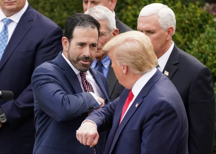 U.S. President Trump declares coronavirus pandemic a national emergency during news conference at the White House in Washington U.S. President Trump declares coronavirus pandemic a national emergency during news conference at the White House in Washington