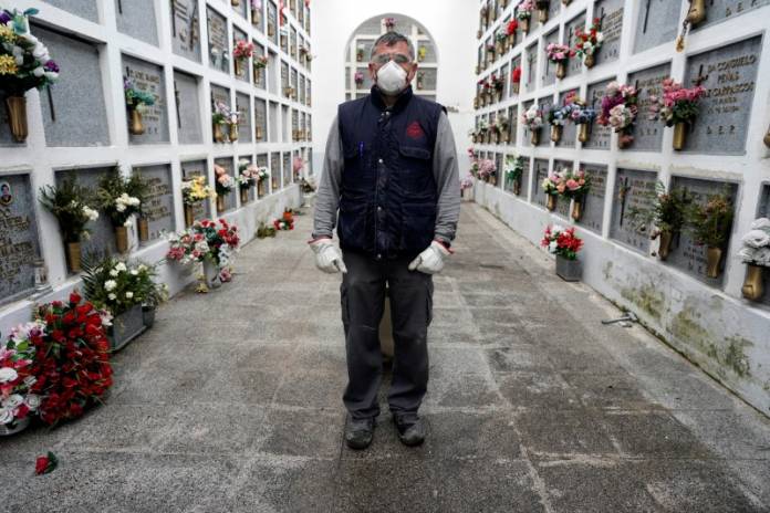 Manuel poses during a partial lockdown as part of a 15-day state of emergency to combat the spread of coronavirus disease (COVID-19), in Madrid Manuel poses during a partial lockdown as part of a 15-day state of emergency to combat the spread of coronavirus disease (COVID-19), in Madrid