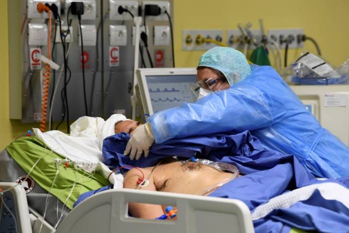 COVID-19 intensive care unit at the San Raffaele hospital in Milan
