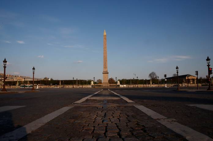 Paris during a lockdown imposed to slow the spread of the coronavirus disease (COVID-19)
