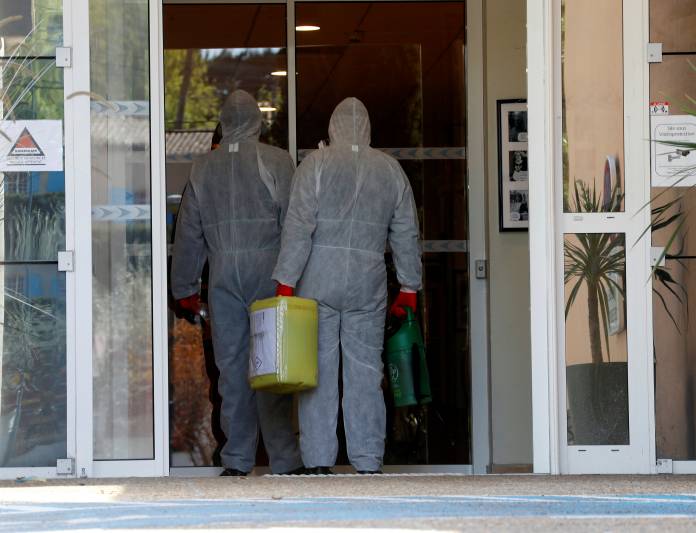 FILE PHOTO: Coronavirus disease (COVID-19) outbreak in Mougins