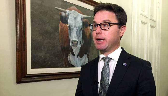 FILE PHOTO: Australia Agriculture Minister Littleproud speaks during an interview with Reuters ahead of the G20 Meeting of Agriculture Ministers in Buenos Aires