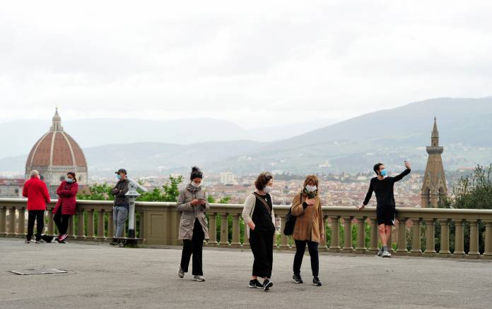 The spread of the coronavirus disease (COVID-19) in Florence