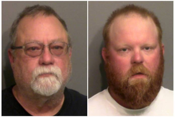 Former police officer Gregory McMichael, 64, poses for a booking photo after he and his son were arrested in Brunswick