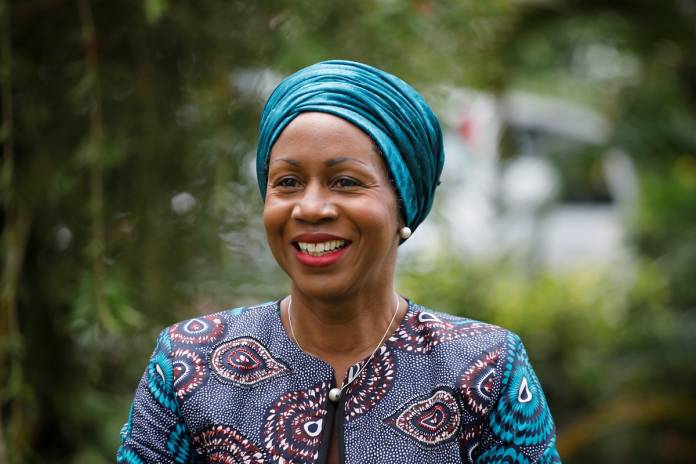 Clementine Nkweta-Salami, the U.N.'s Refugee Agency director for East Africa, Horn of Africa and the Great Lakes speaks during an interview with Reuters in Nairobi