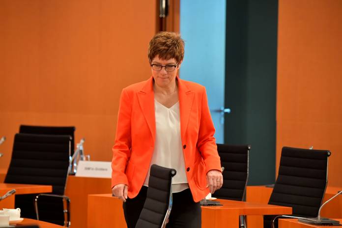 The weekly cabinet meeting at the Chancellery in Berlin