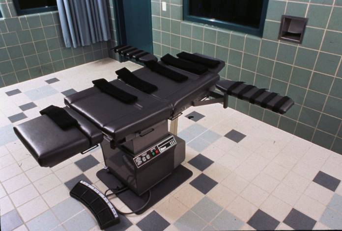 FILE PHOTO: The execution chamber in the U.S. Penitentiary in Terre Haute, Indiana U.S. is shown in this undated photo
