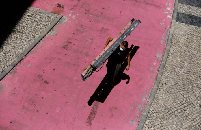 FILE PHOTO: The coronavirus disease (COVID-19) outbreak in Lisbon
