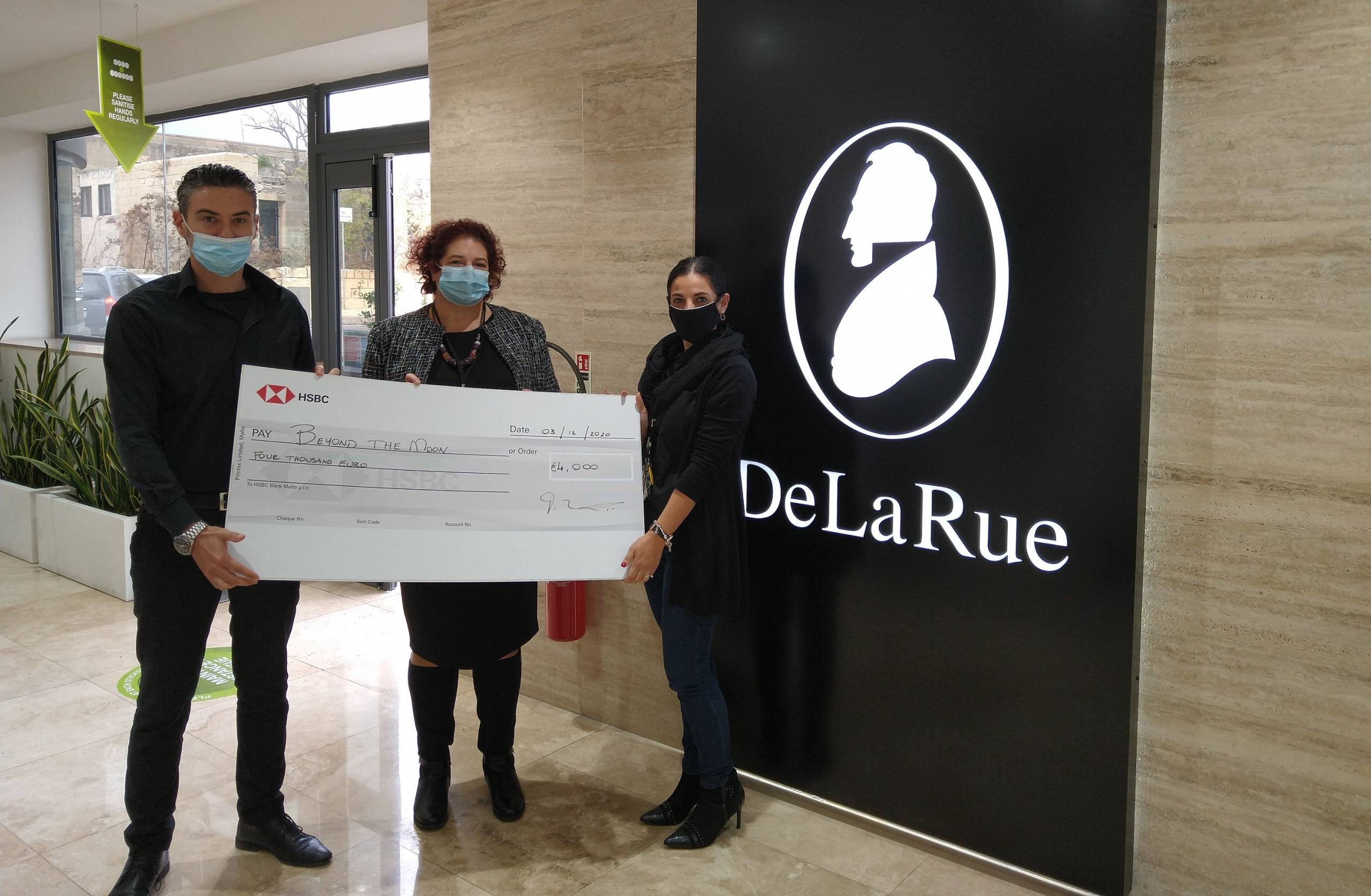 De La Rue Malta continues to support Beyond the Moon children’s charity ...